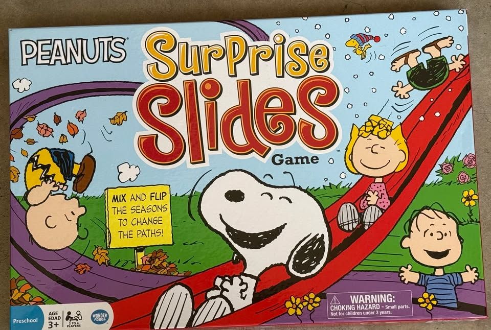 Peanuts Surprise Slides Board Game