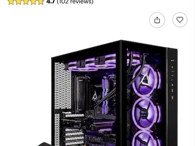 CLX Gaming PC Set Up With 34" Samsung Monitor