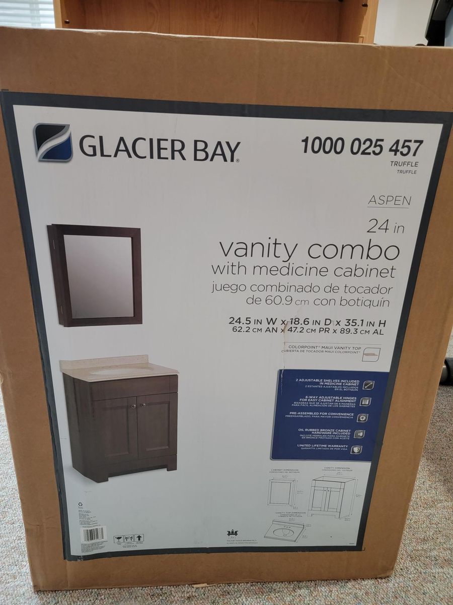 Glacier Bay Vanity & Medicine Cabinet