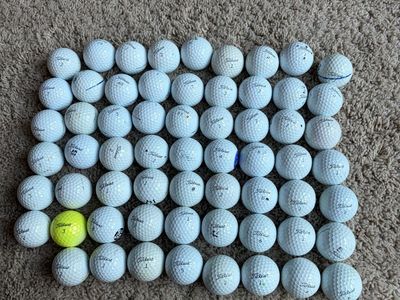 Lot of 114 Used Titleist Golf Balls - Pro V1, Pro V1x,