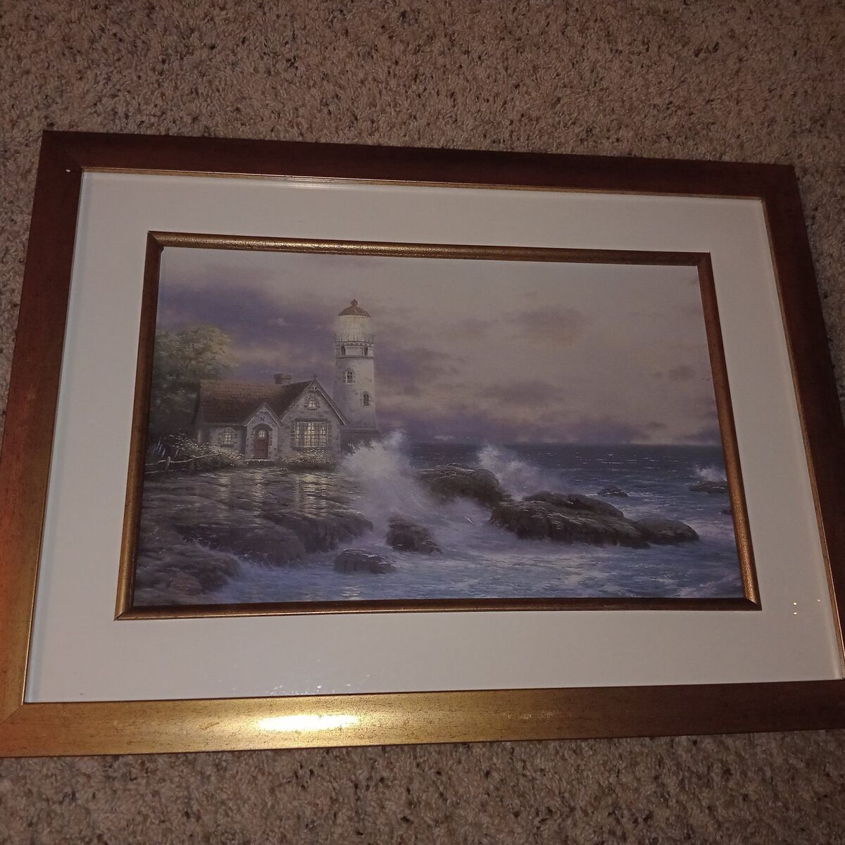 Thomas Kinkade Authentic Print Lighthouse