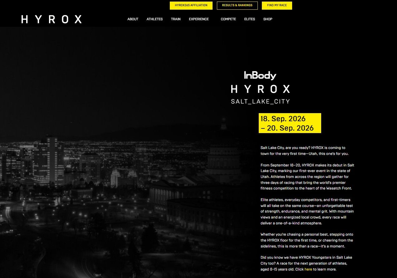 2 HYROX SLC Women's Doubles Race Entries – September 20
