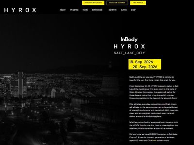 2 HYROX SLC Women's Doubles Race Entries – September 20