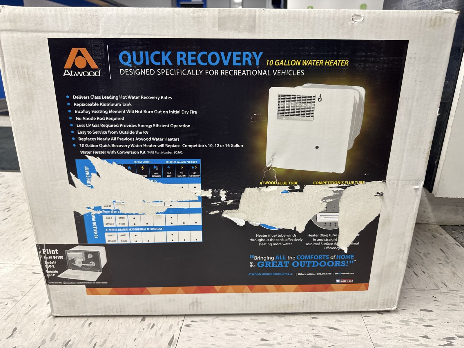 Atwood Quick Recovery water heater