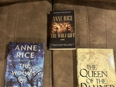 Anne Rice Novels Lot - The Wolf Gift, The Wolves of Midwinter, The Queen of the Damned