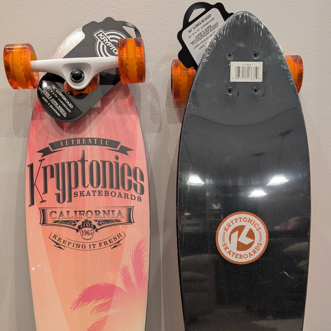 New Authentic Kryptonics 36" Longboard Skateboard