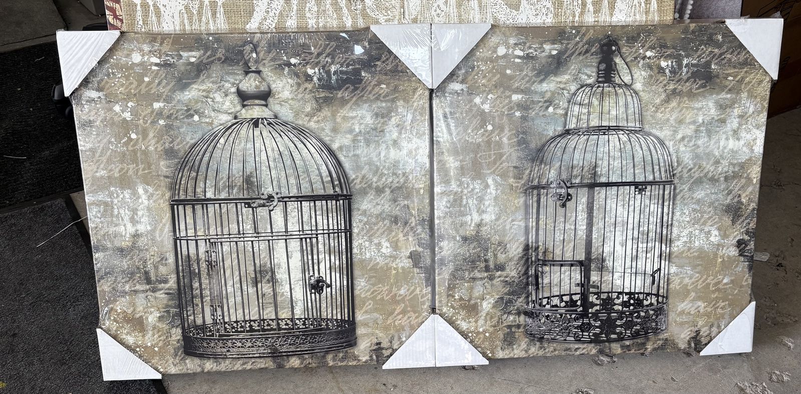 Berg birdcage Wall Art Set
