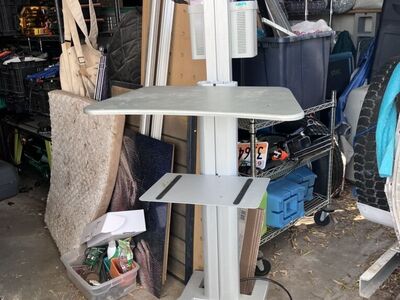 Mobile Sit Stand Computer Workstation