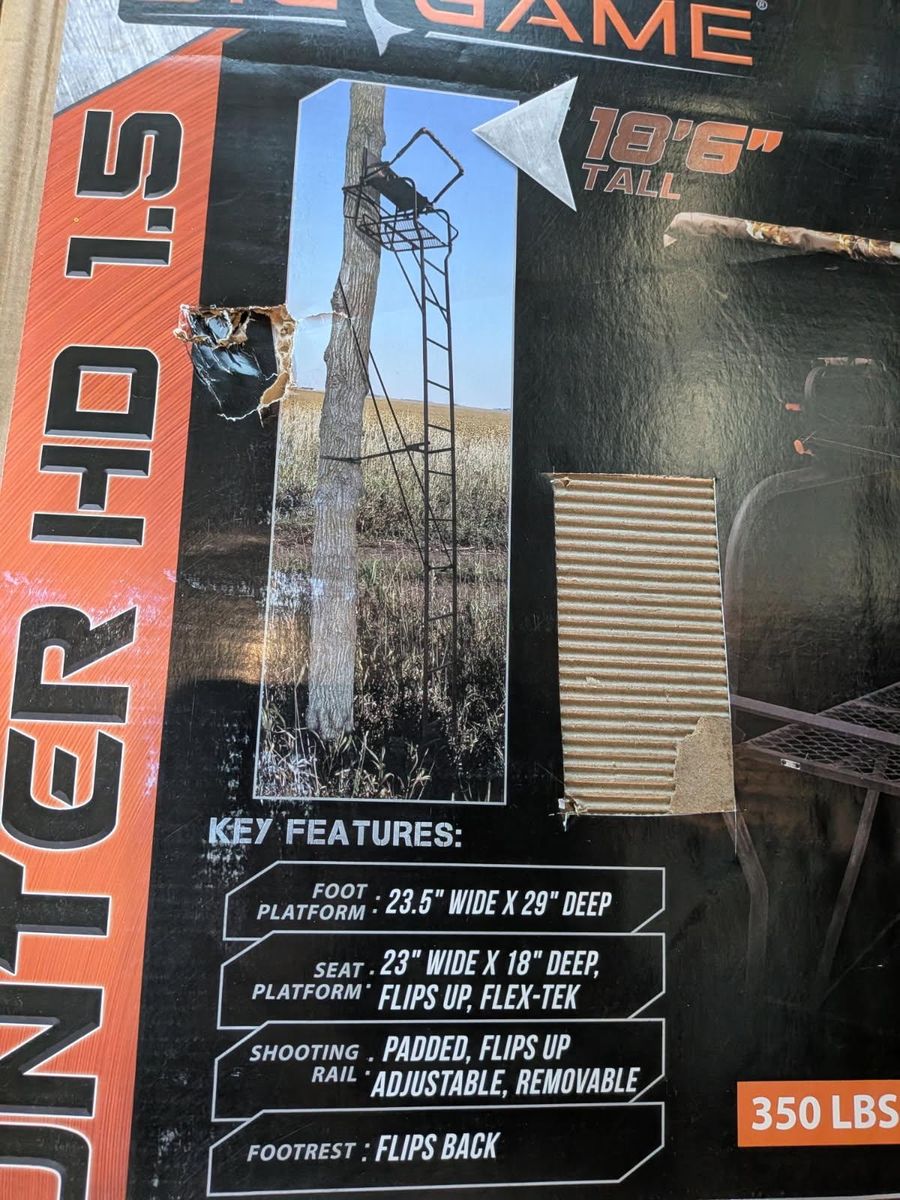Big Game 18.5' Tall Tree Stand - 350 lbs. Weight Rating