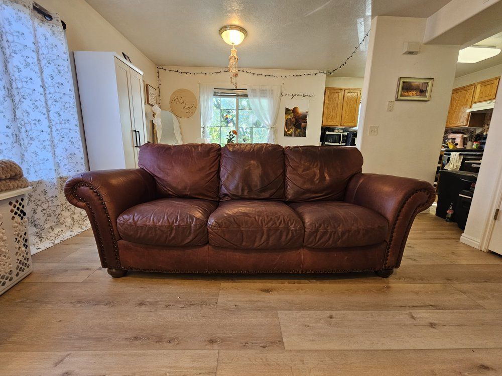 REAL LEATHER cognac–freshly conditioned