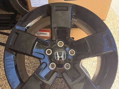 Genuine 2026 Honda Ridgeline Black Edition 18" Black Alloy Wheel 08W18-TG7-100J - Single Rim for Honda Pilot/Ridgeline