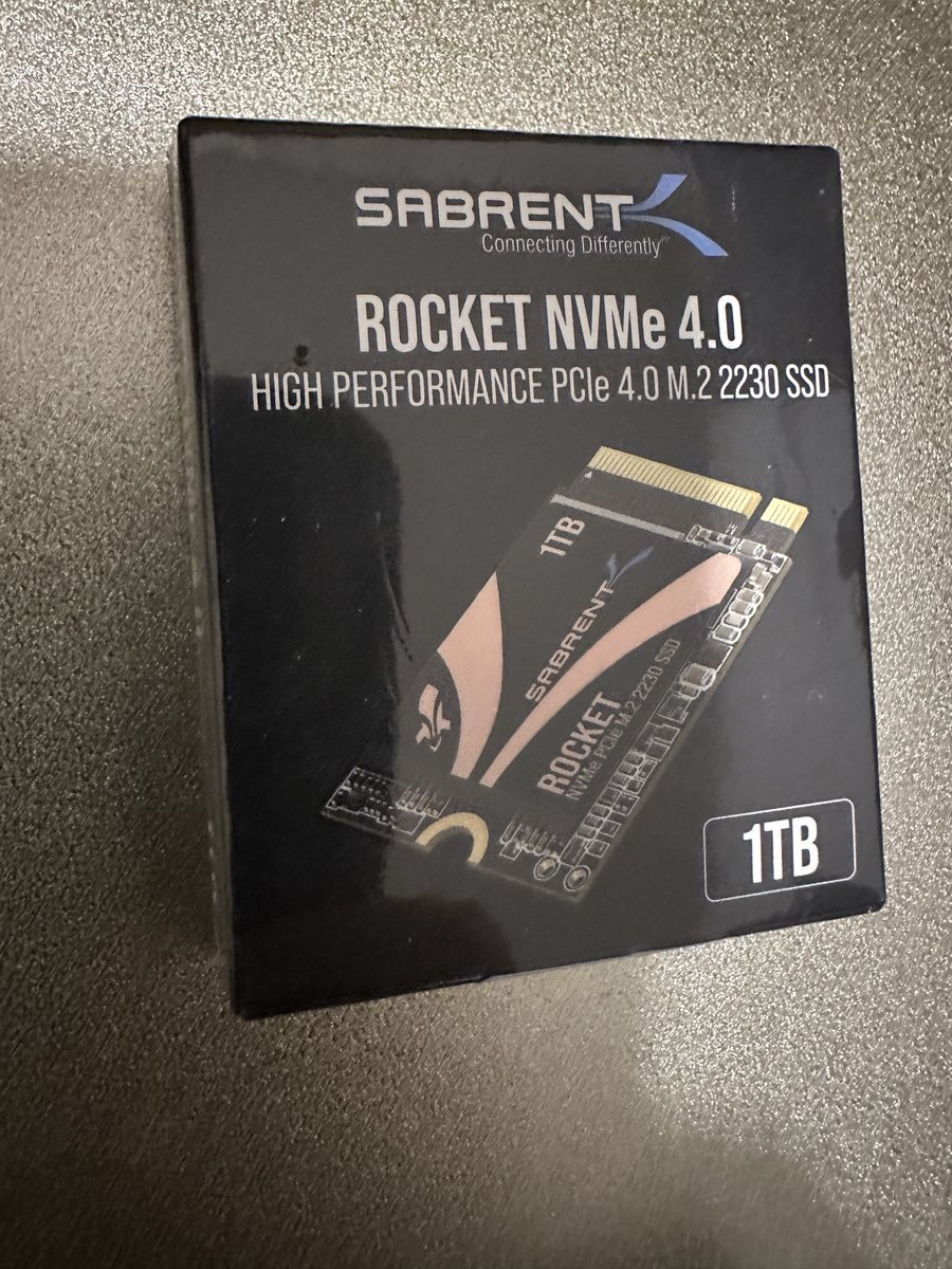 Sabrent 1 TB NVMe Gen 4 SSD Max 5000 Mbps Read