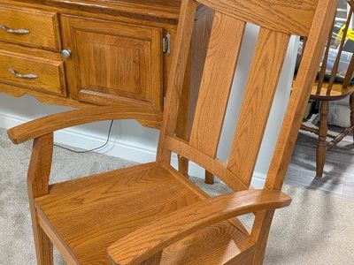 Oak heavy duty Captain's chair