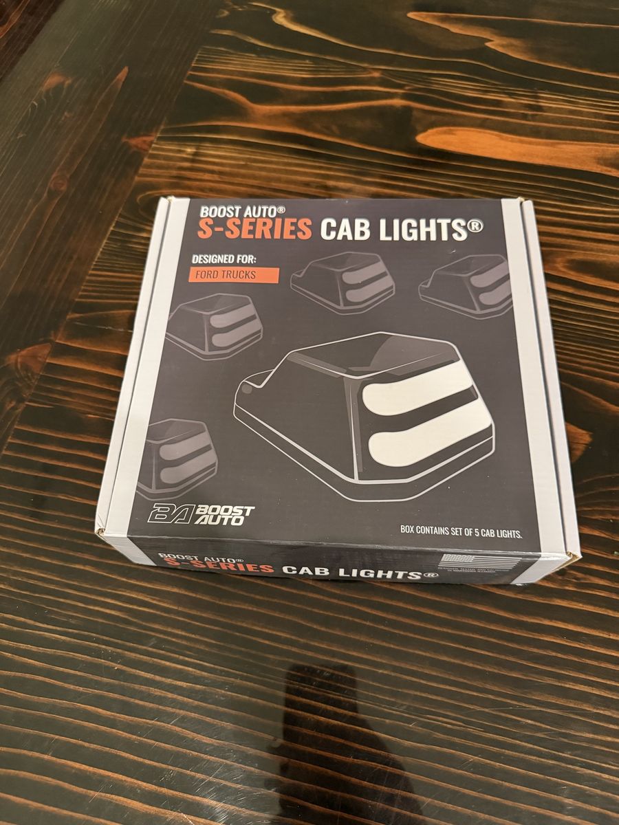 Boost Auto S-Series Cab Lights for Ford Trucks - White Running Light Only - New Set of 5