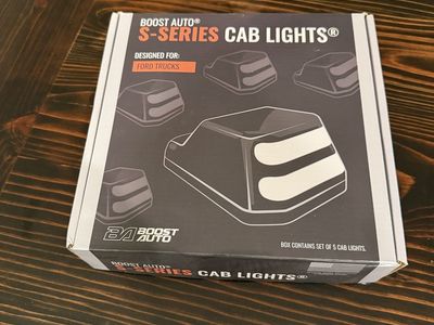 Boost Auto S-Series Cab Lights for Ford Trucks - White Running Light Only - New Set of 5