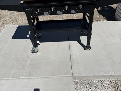 Blackstone 36" Griddle Outdoor Cooking Station Propane Grill with 4 Burners and Side Tables