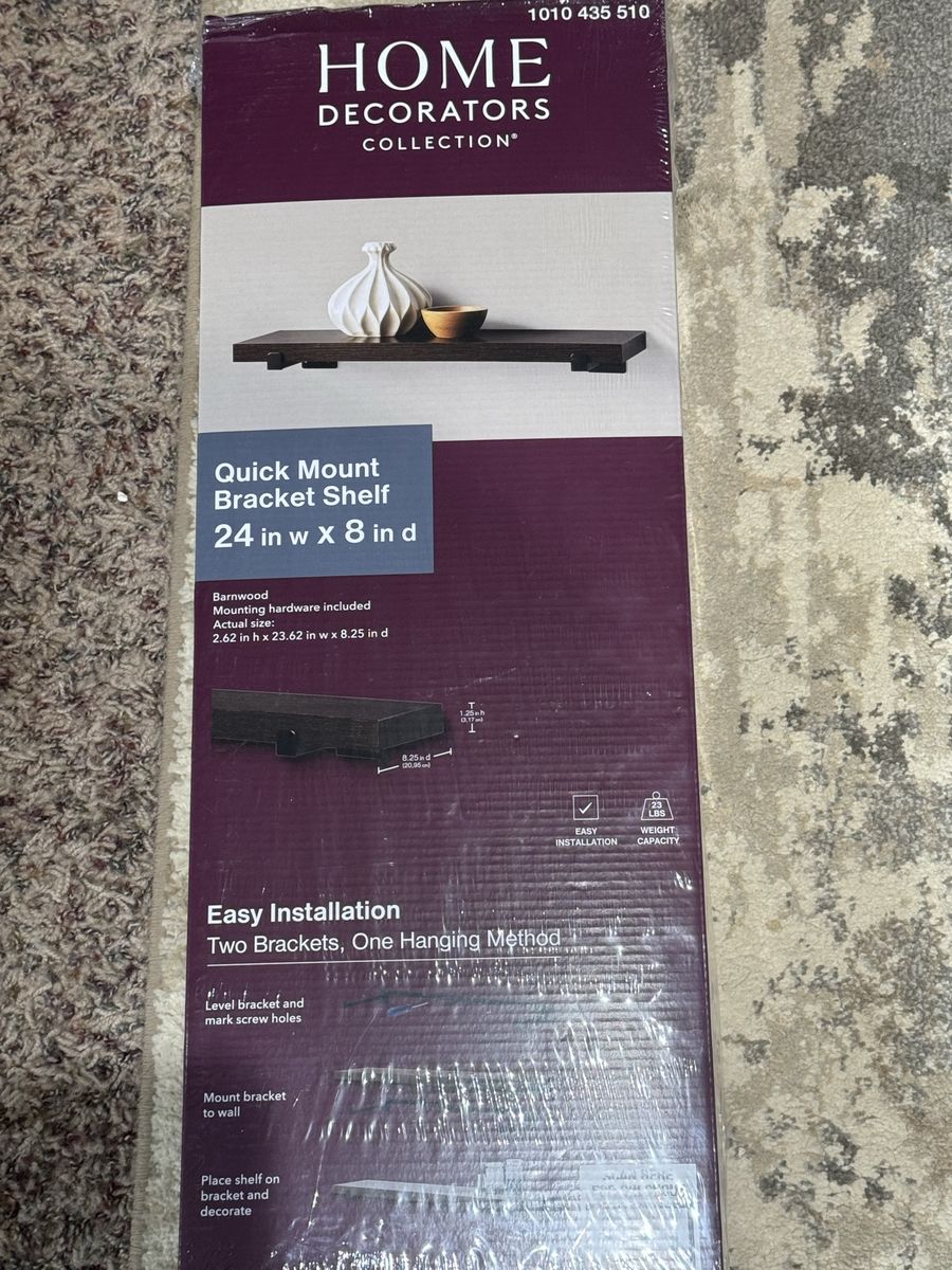 Home Decorators Collection Quick Mount Shelf