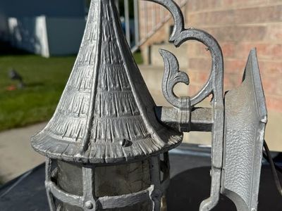 Antique (1920s) witches hut sconce porch light