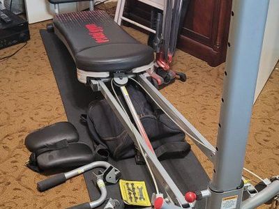 Total Gym Home Fitness Equipment with Attachments and Mat