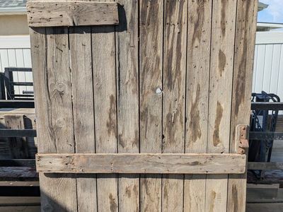 Vintage Rustic Reclaimed Wood Doors - Farmhouse Decor, Garden Accent.