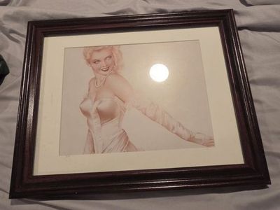 Woman in pink art with frame