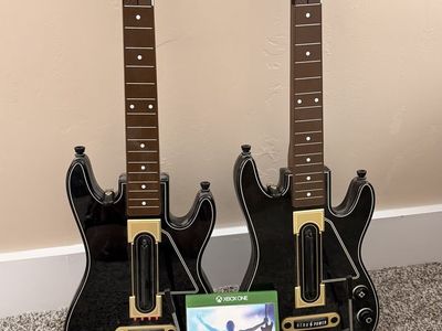 Guitar Hero Live for Xbox One with two Guitars and dongles