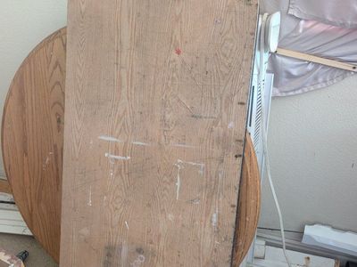 Used Wooden Tabletop / Desk Surface - Light Wood Grain