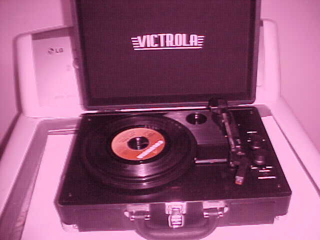 Victrola record player portable