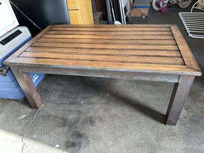 Metal Mission Style Coffee Table