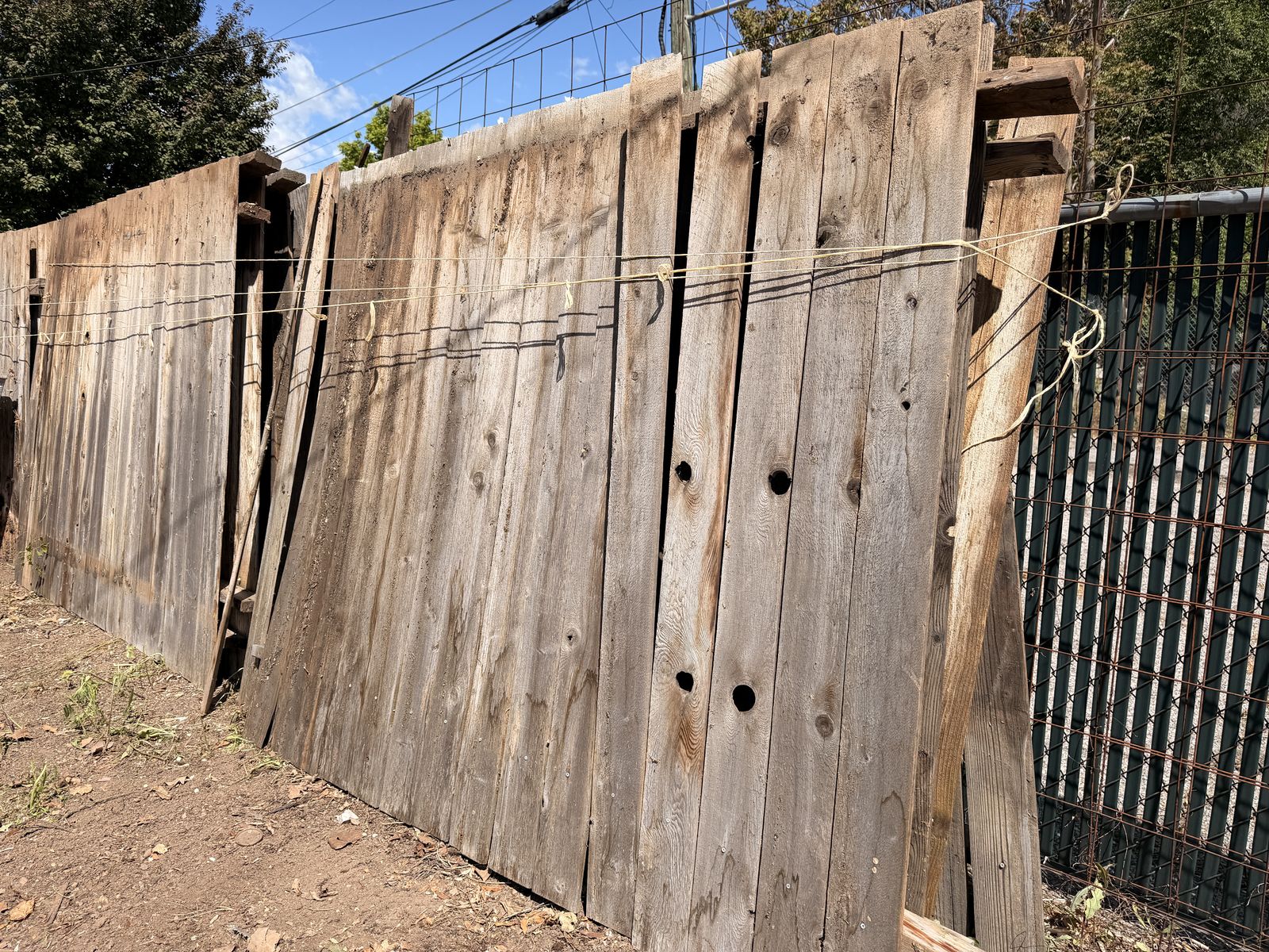 Wood fence panels (11)