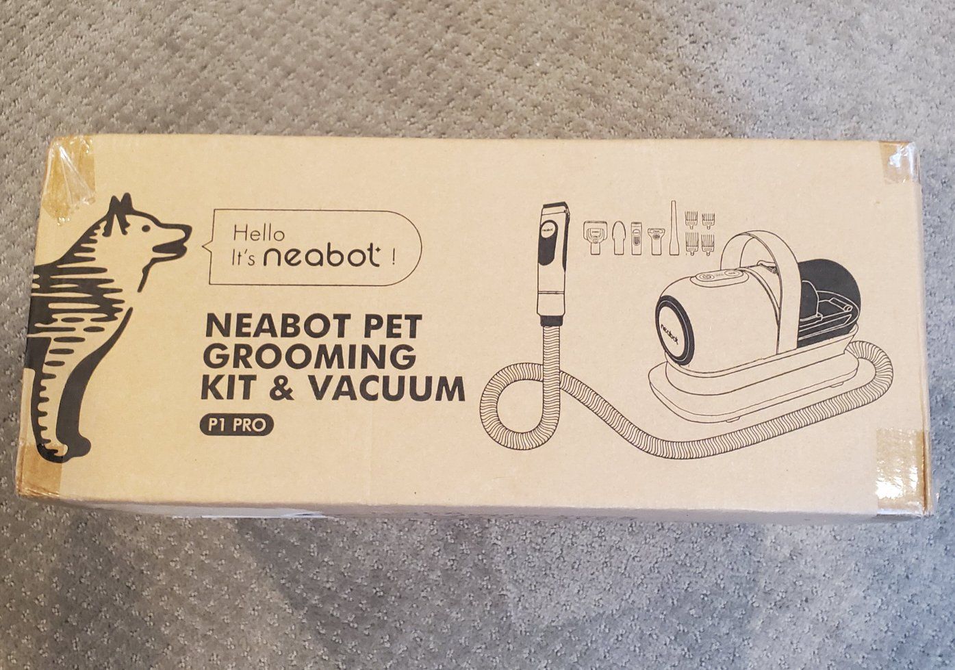 NEABOT pet grooming kit and vacuum