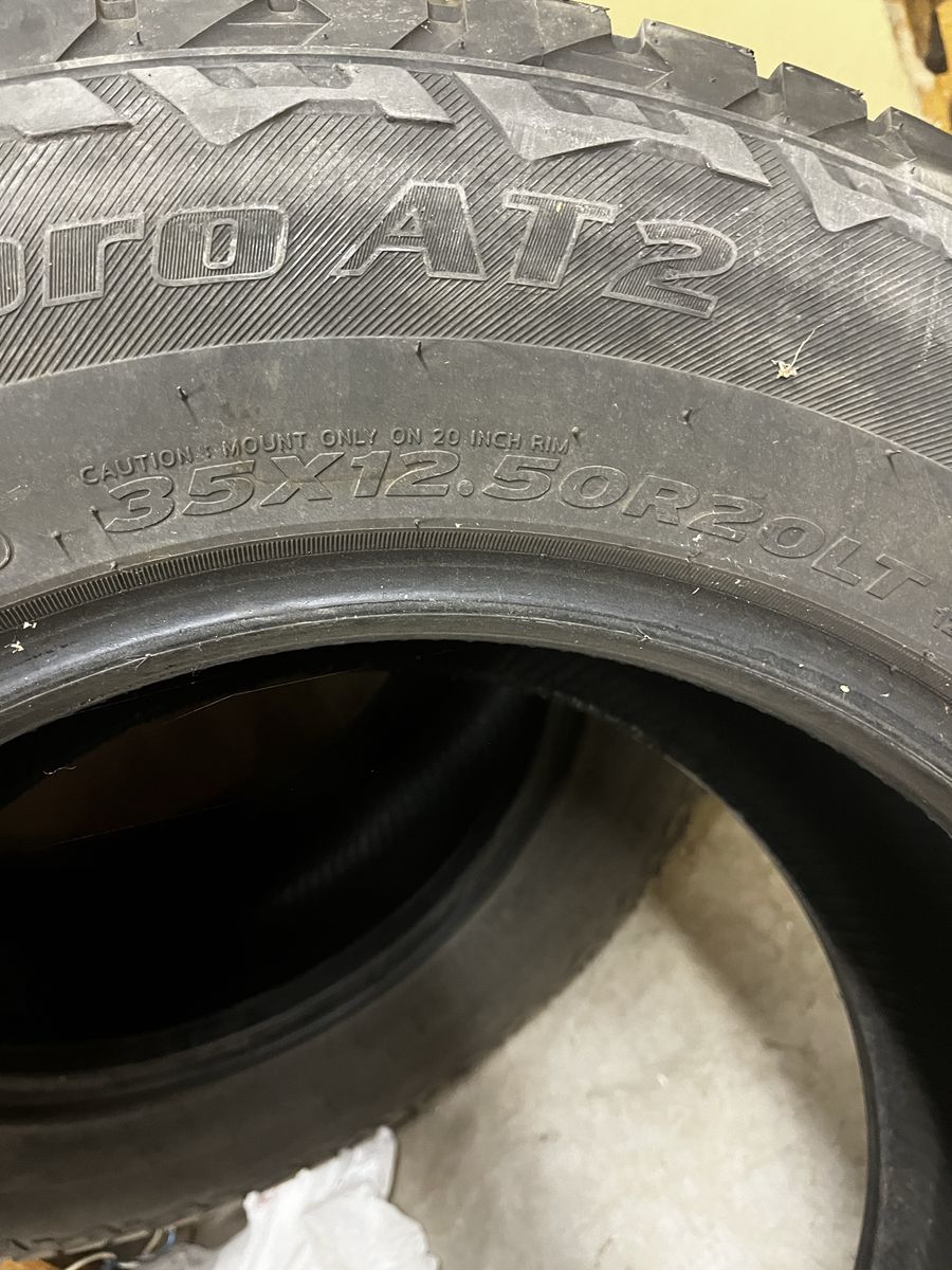 2 Hancock tires 35x12.5R20LT