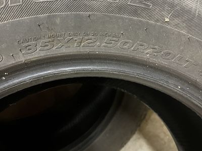 2 Hancock tires 35x12.5R20LT