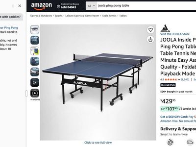 JOOLA Inside Professional Indoor Ping Pong Table - Regulation Size, 15mm MDF, Foldable