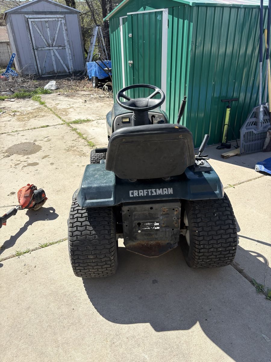 Old Craftsam Mower Runs Great