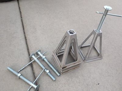 Adjustable RV Stabilizer Jack Stands with Threaded Screws