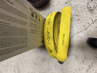 Yellow 1-3/4" x 50' Heavy Duty Fire Hose -