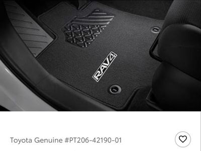 Toyota Genuine PT206-42190-01 Black Carpet Floor Mats for RAV4 - New in Box