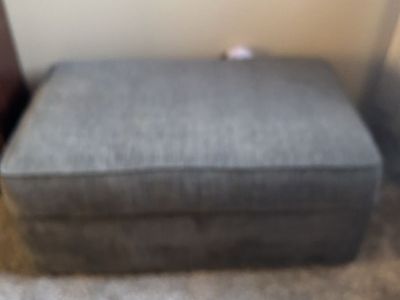 Blue ottoman