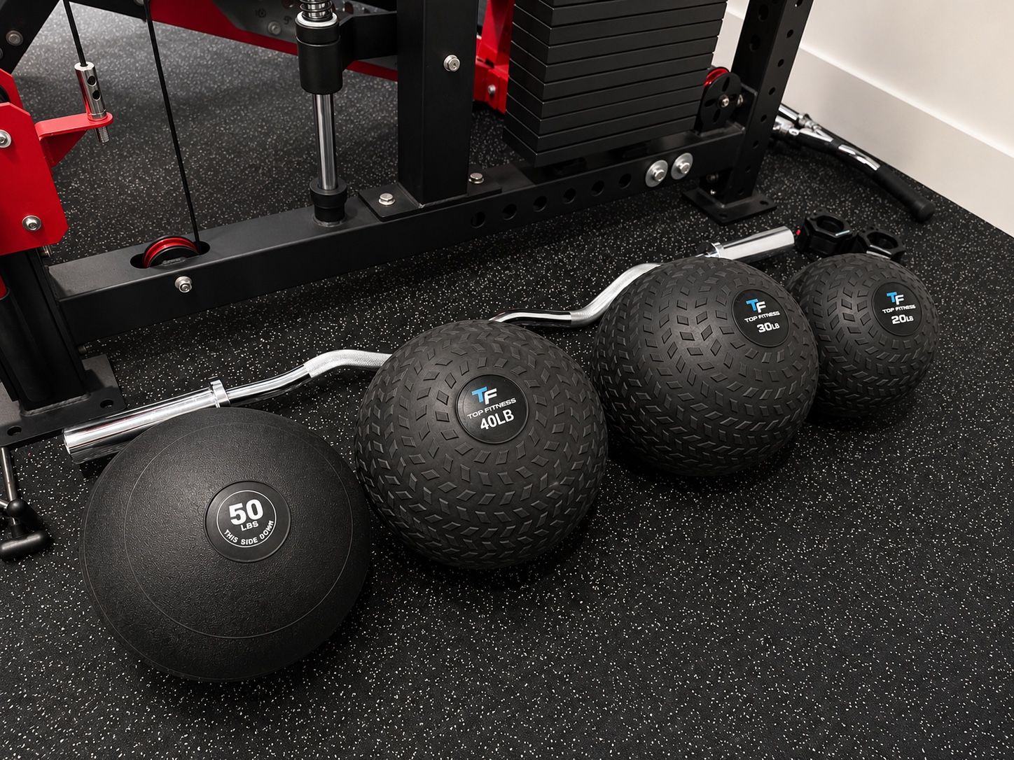 Top Fitness Slam Ball Set – 20, 30, 40 & 50 lb