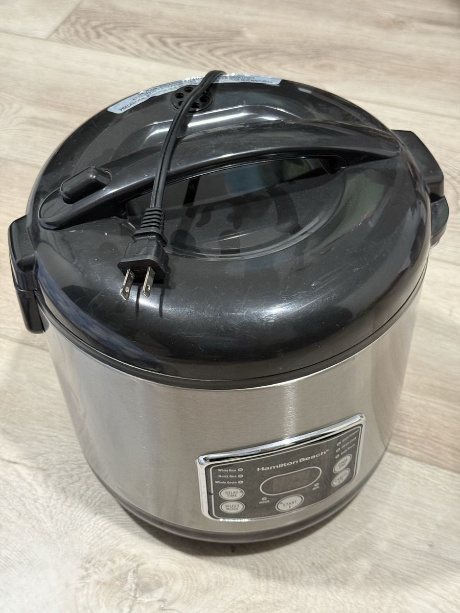 Hamilton Beach Digital Rice Cooker and Food Steamer Stainless Steel