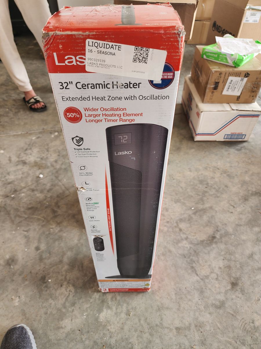 Lasko 32" heater,  new
