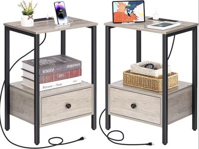 New Modern Nightstands / Side Tables — Set of 2
