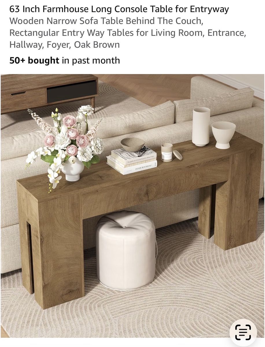 Farmhouse Long Console Table