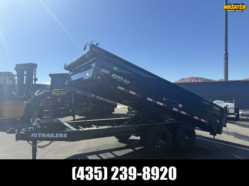PJ Trailers 8X14 14K D8 DECKOVER Dump Trailer