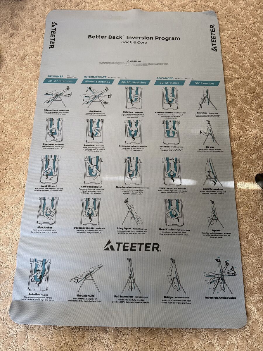 BRAND NEW Teeter FitSpine LX9 + Heat/Vibration + Mat (Fully Assembled!)