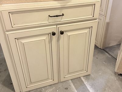 Assorted maple cabinets