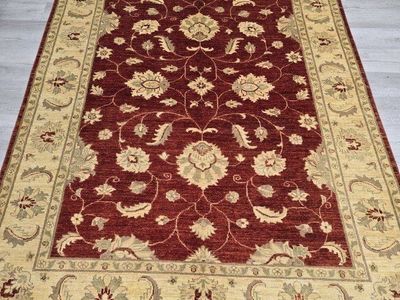 6x8 New Handmade Wool Rug, Oushak Design