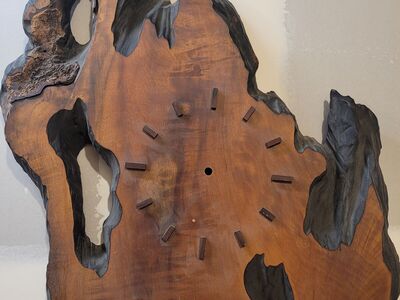 Myrtle Wood Clock RARE