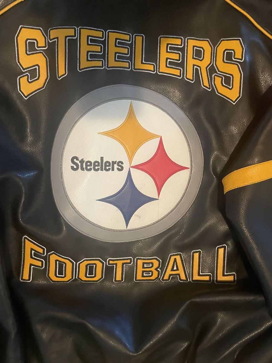 Pittsburgh Steelers leather bomber jacket